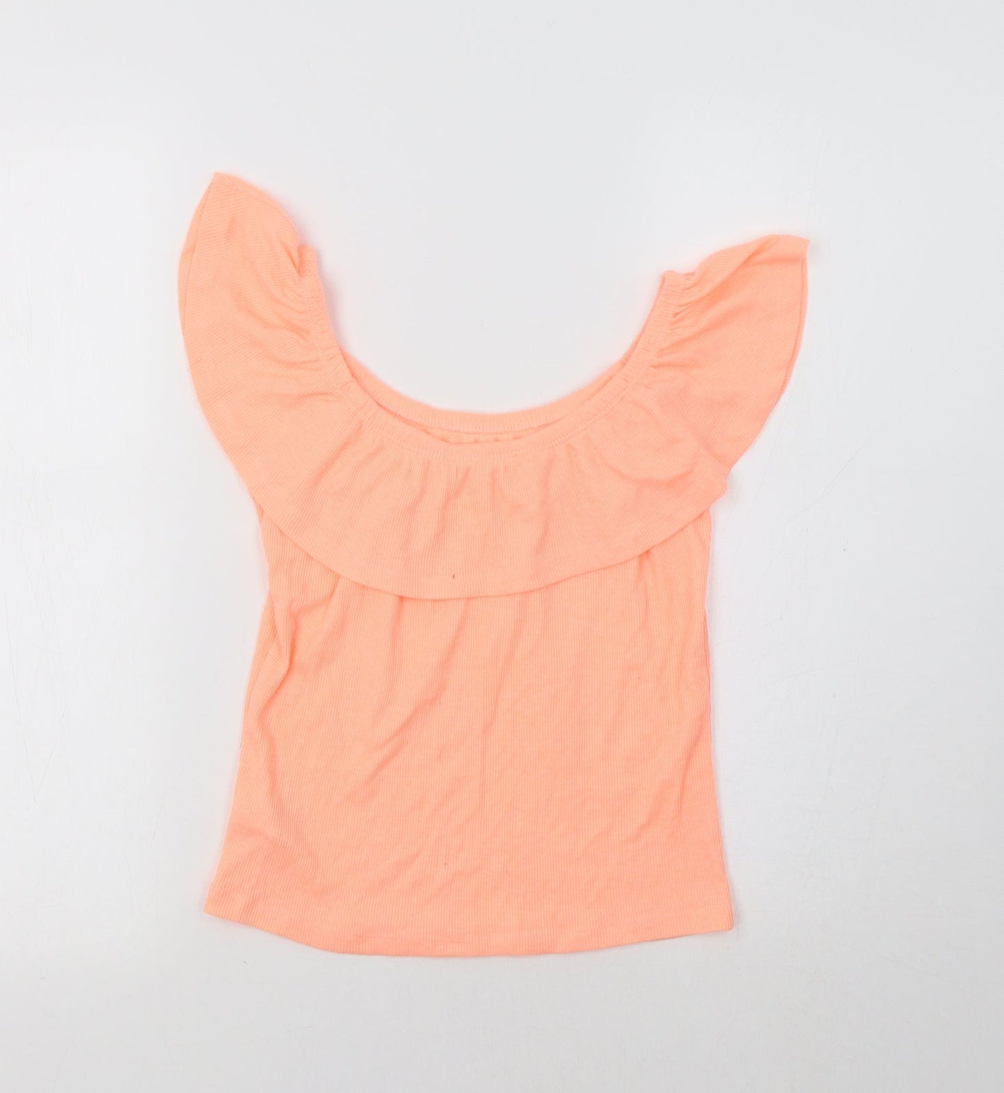 Miss E-Vie Girls Orange   Basic Blouse Size 13-14 Years