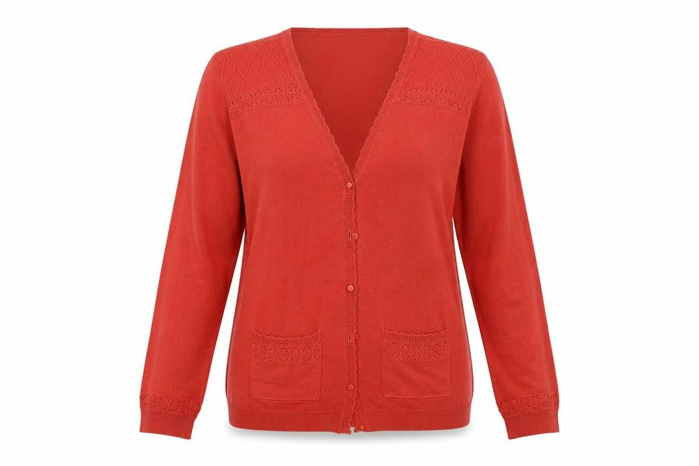 Isle Womens Pink   Cardigan Jumper Size L