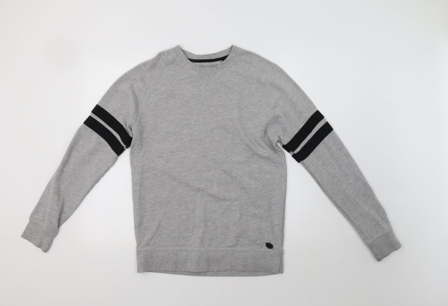 Fluid Mens Grey   Pullover Hoodie Size S