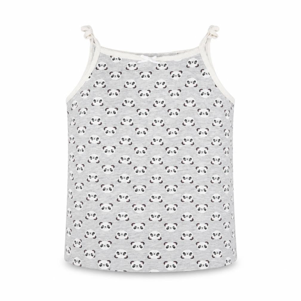 Primark Girls Multicoloured Animal Print  Basic Tank Size 4-5 Years  - Panda