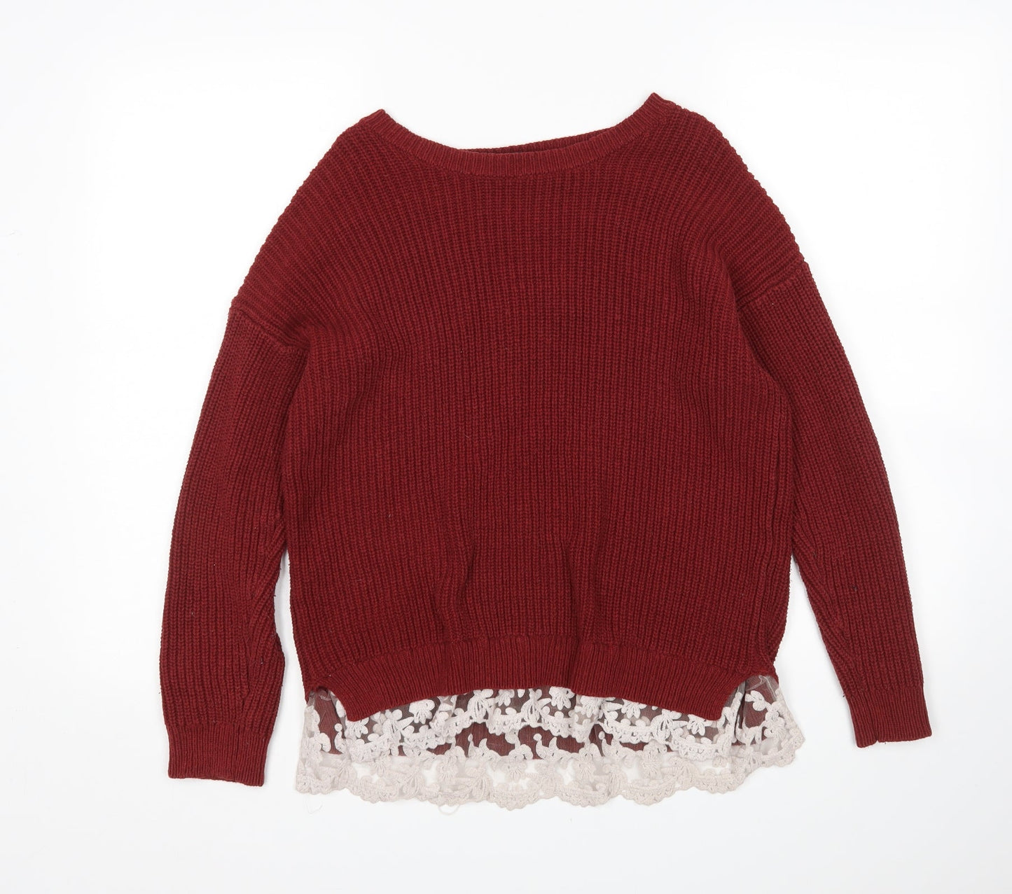 FOREVER 21 Womens Red   Pullover Jumper Size M
