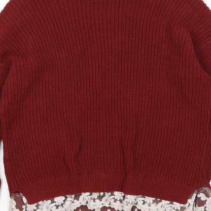 Preloved FOREVER 21 Womens Red   Pullover Jumper Size M - Label