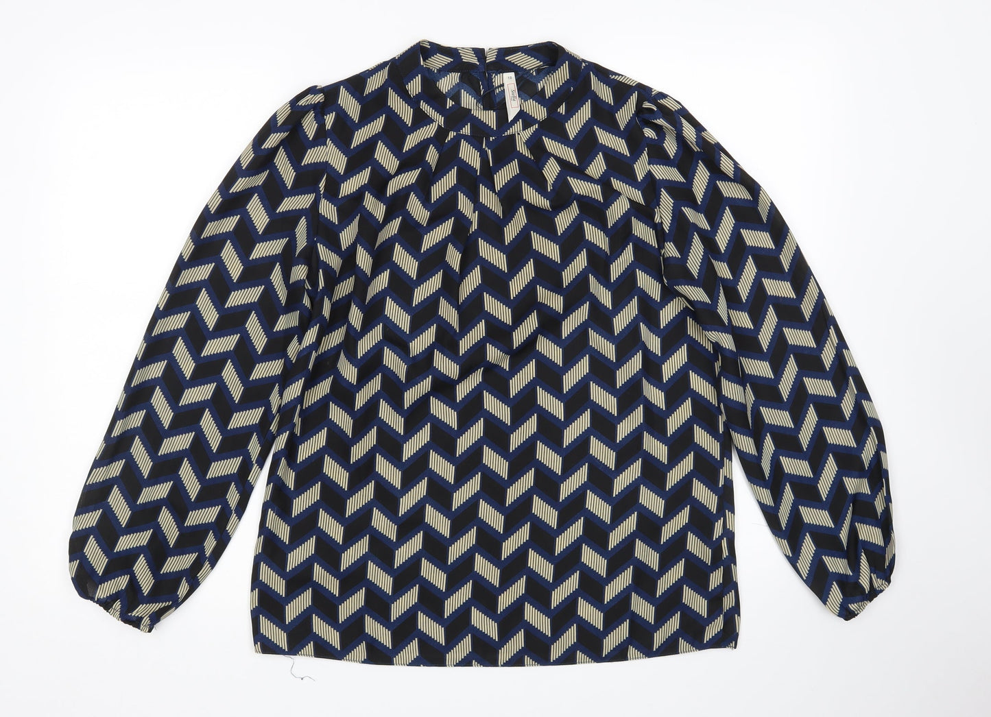 Stella Morgan Womens Multicoloured Herringbone  Basic Blouse Size 10