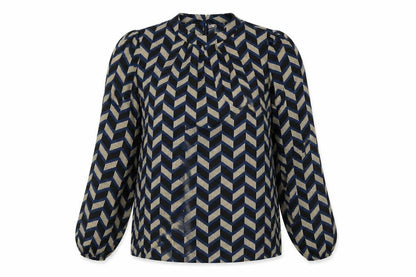 Stella Morgan Womens Multicoloured Herringbone  Basic Blouse Size 10