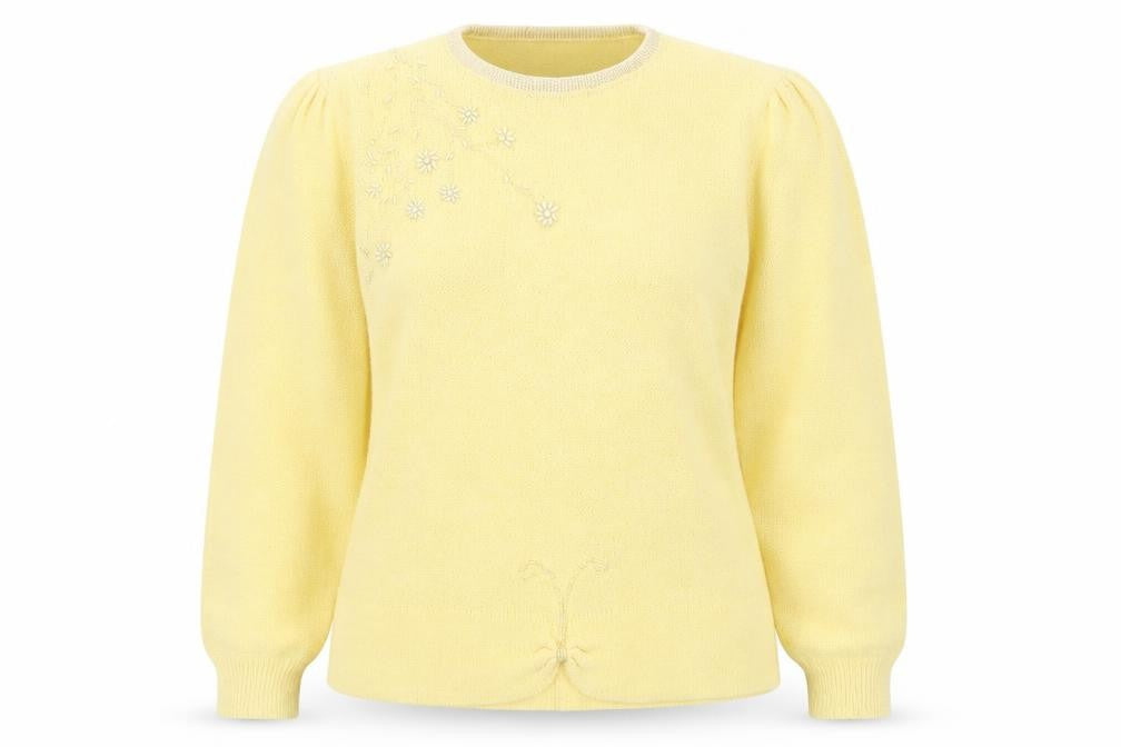 Your Sixth Sense Womens Yellow   Pullover Jumper Size 12