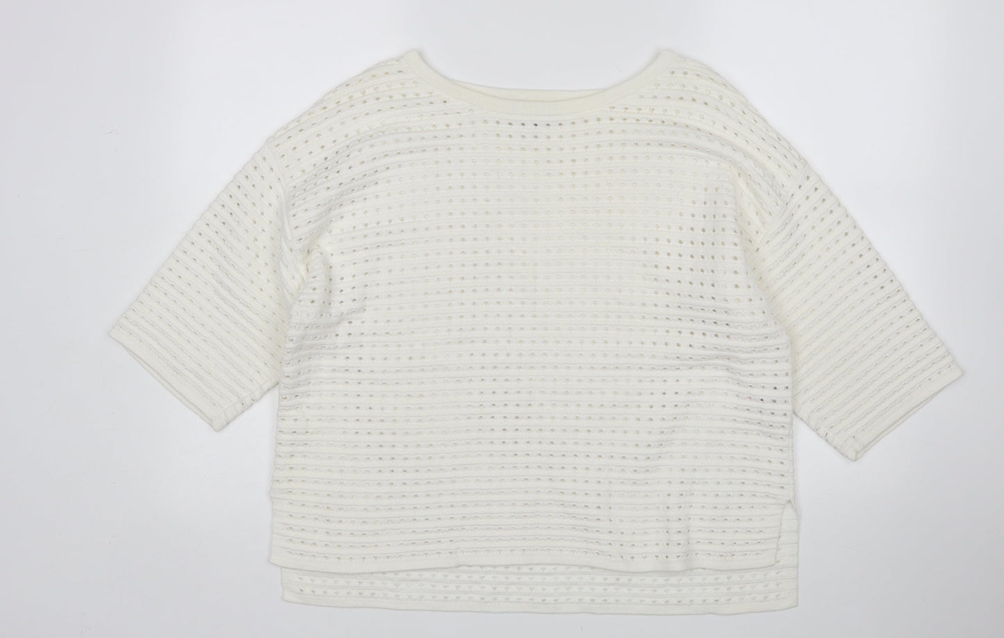NEXT Womens White   Pullover Jumper Size 14