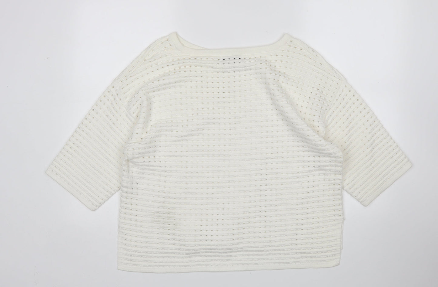 NEXT Womens White   Pullover Jumper Size 14