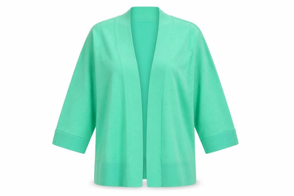 Hepburn Womens Green   Cardigan Jumper Size S