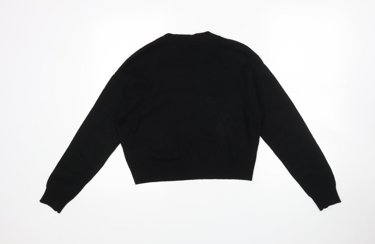 H&M Womens Black   Pullover Jumper Size XS
