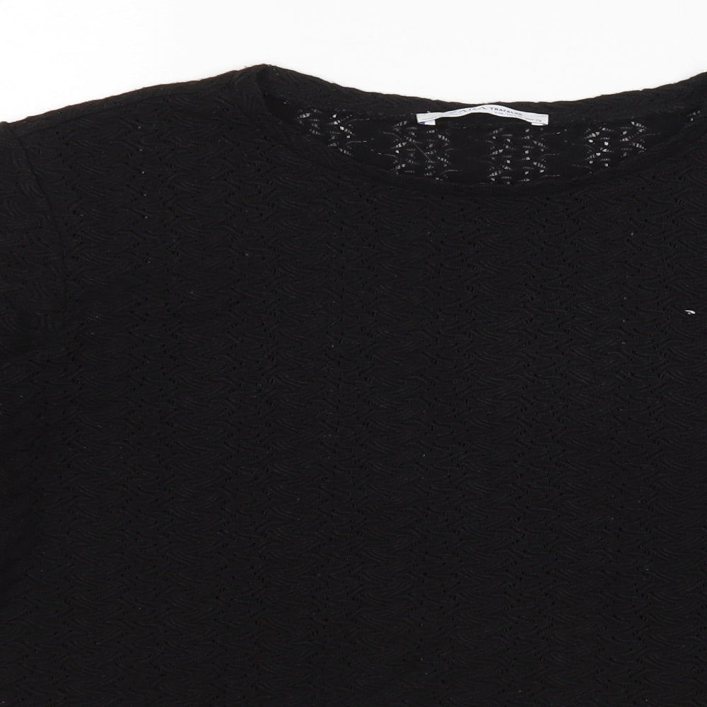 Zara Womens Black   Pullover Jumper Size M