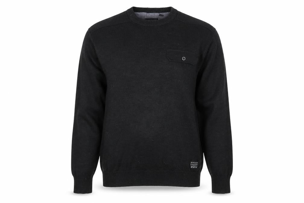 Brave Soul Mens Black   Pullover Jumper Size L