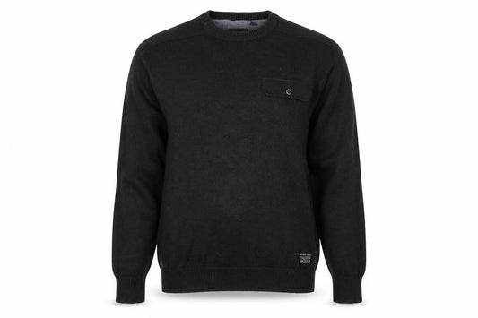 Brave Soul Mens Black   Pullover Jumper Size L