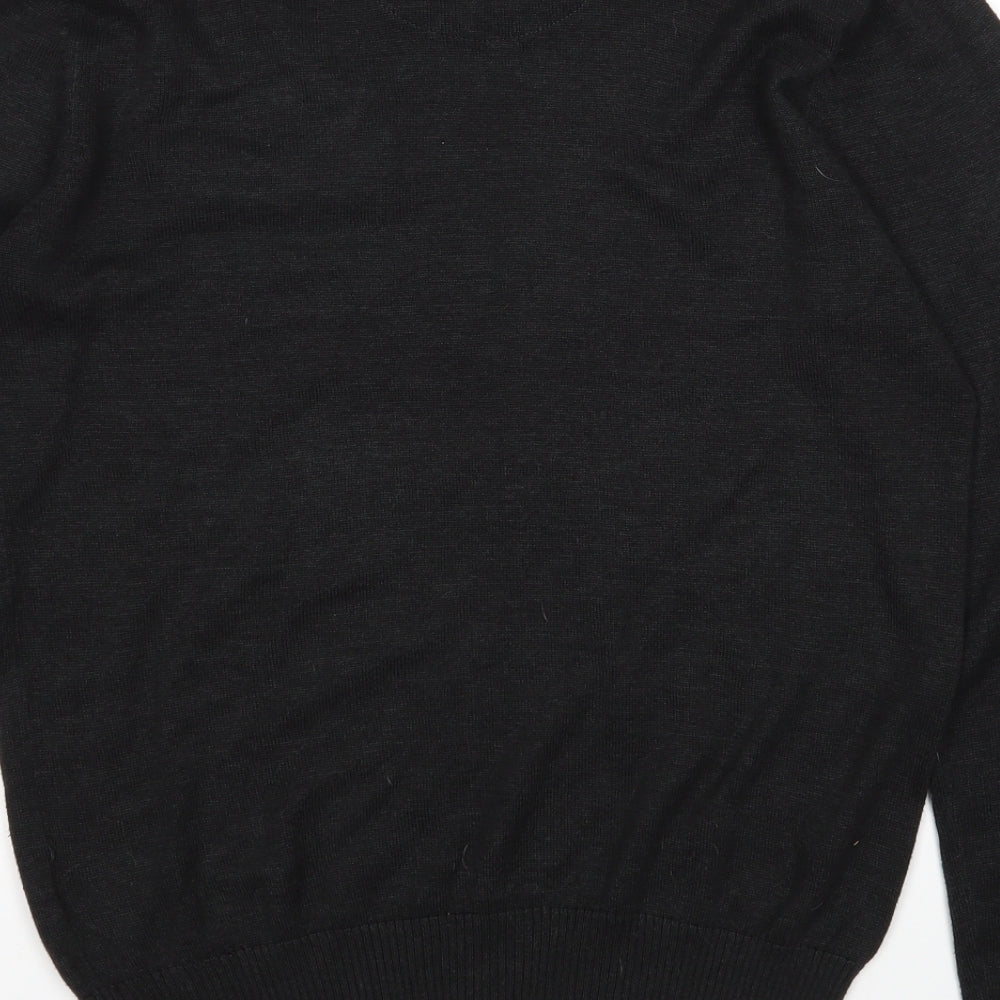 Brave Soul Mens Black   Pullover Jumper Size L