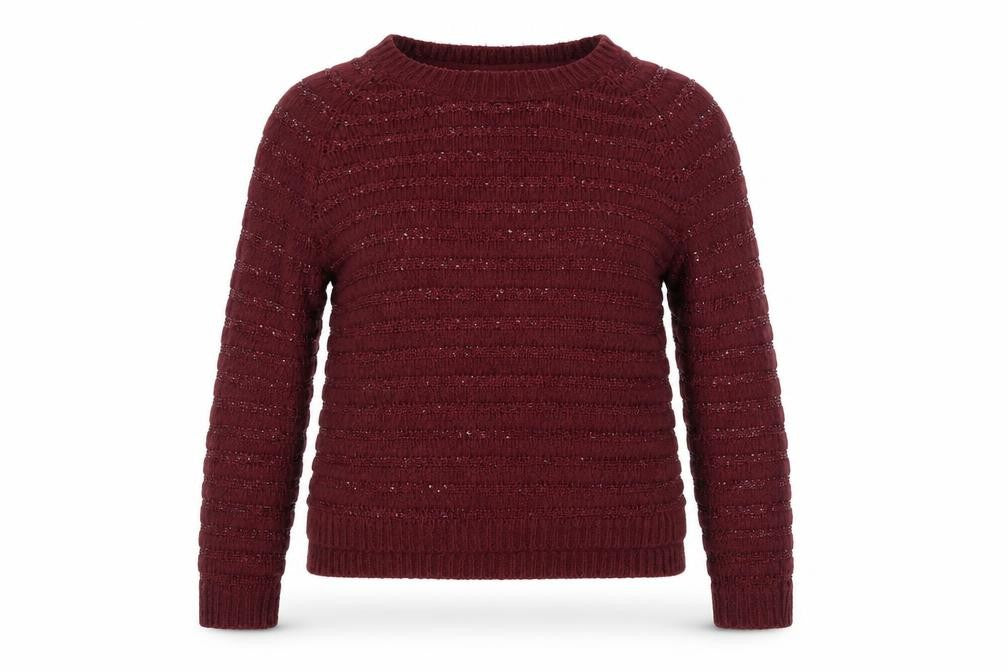 Preworn Womens Purple Striped  Pullover Jumper Size 16