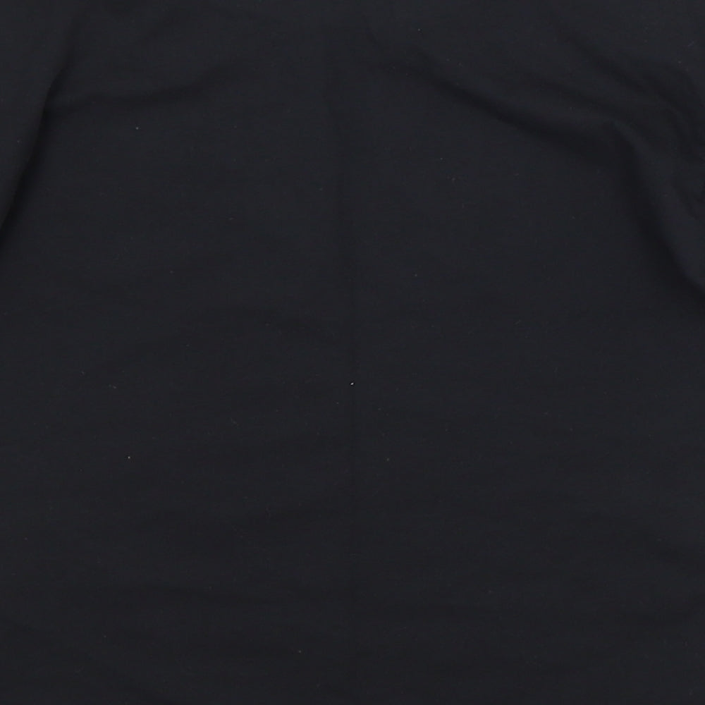 George Girls Black   Basic T-Shirt Size 5-6 Years