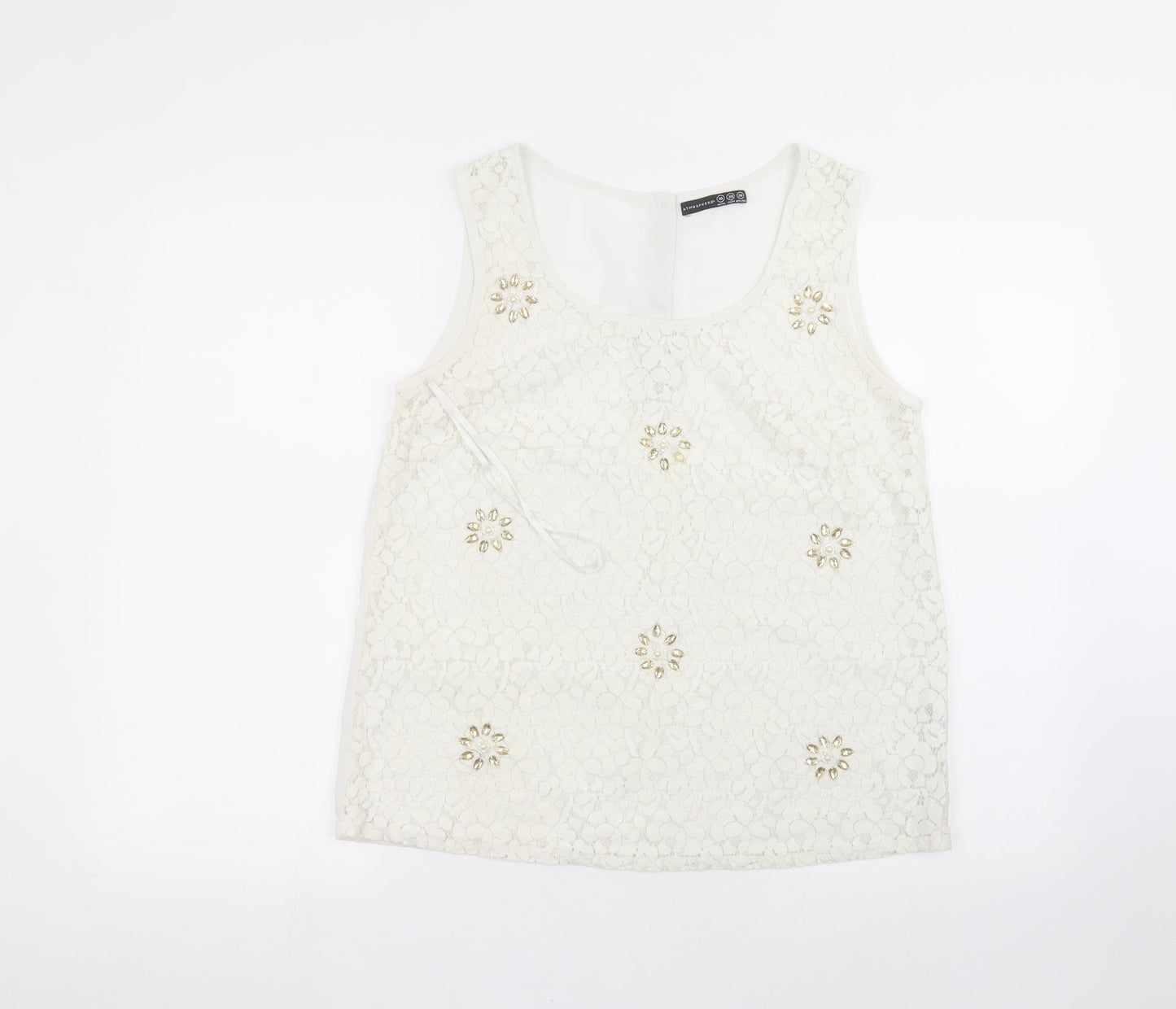 Atmosphere Womens White   Basic T-Shirt Size 10