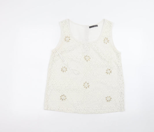 Atmosphere Womens White   Basic T-Shirt Size 10