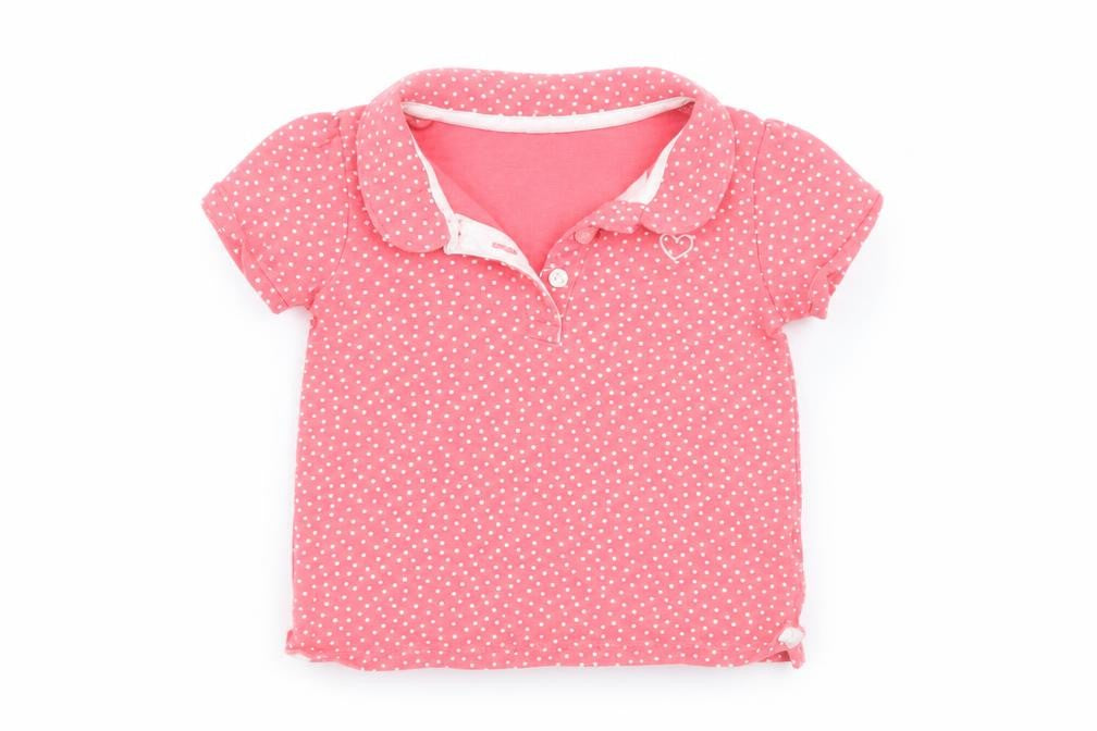 H&M Baby Pink Polka Dot  Basic T-Shirt Size 12-18 Months
