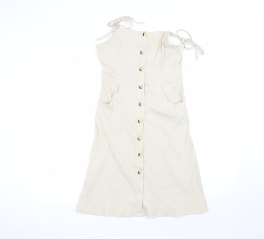Brave Soul Womens Beige   A-Line  Size S