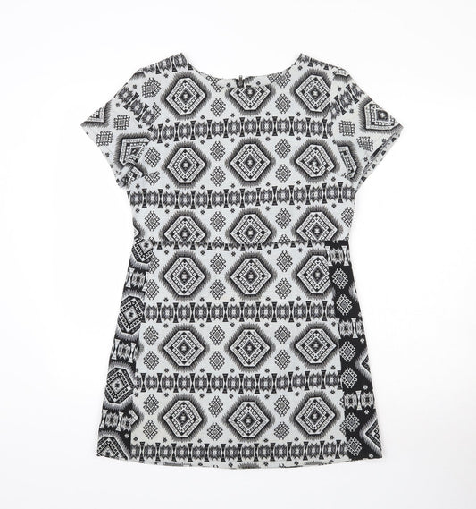 Preworn Womens Grey Geometric  Mini  Size L