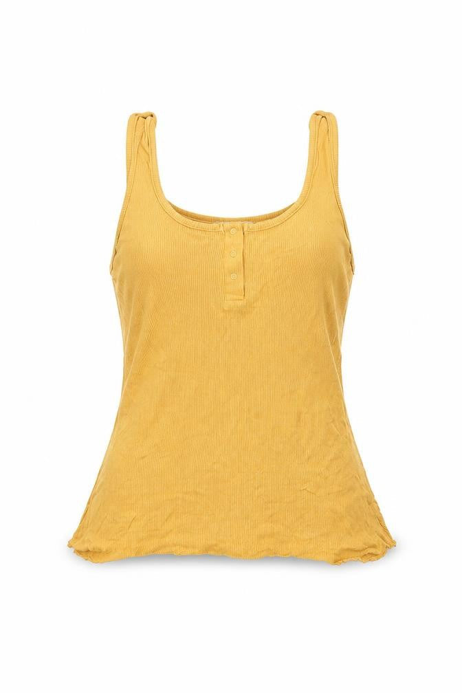 New Look Womens Yellow   Basic Tank Size M