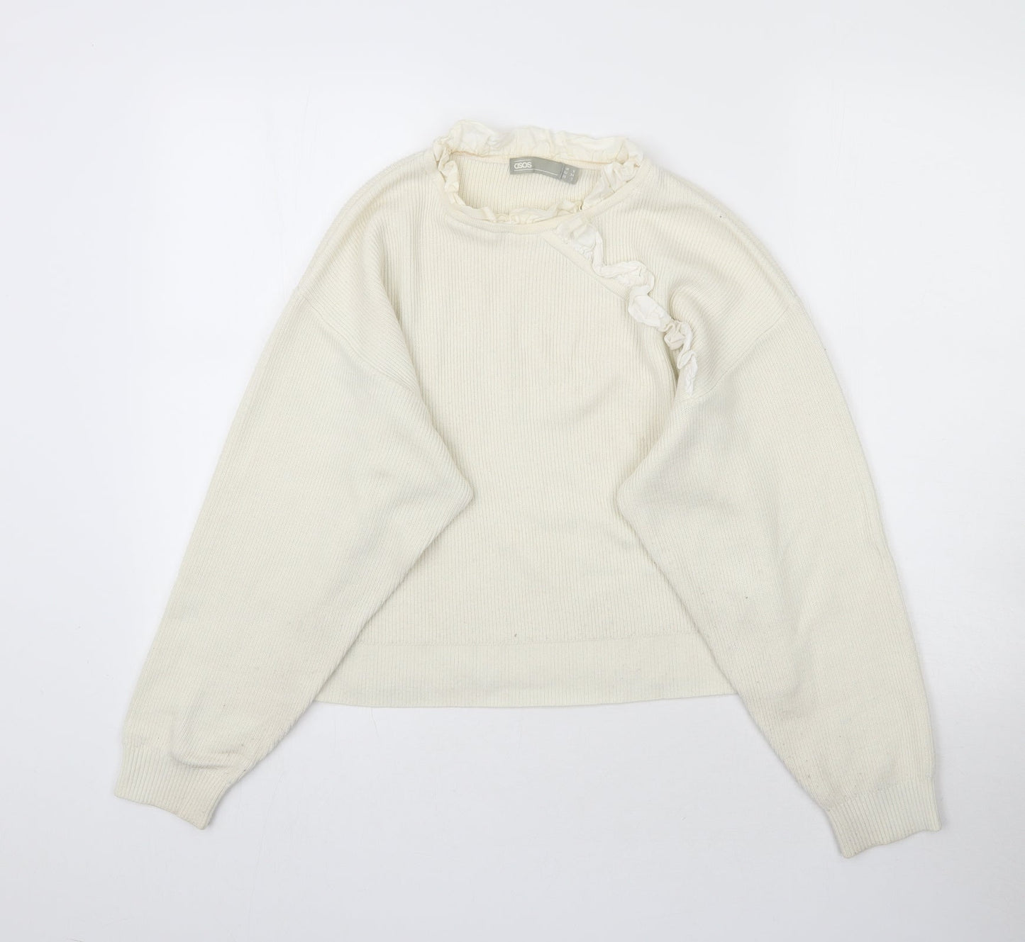 ASOS Womens Ivory  Knit Pullover Jumper Size 6