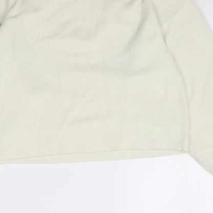 ASOS Womens Ivory  Knit Pullover Jumper Size 6