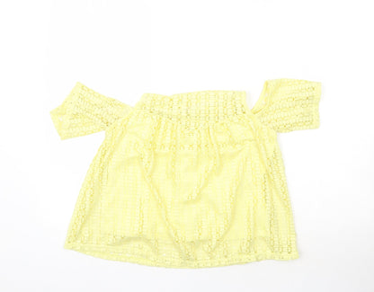 River Island Womens Yellow   Basic Blouse Size 8