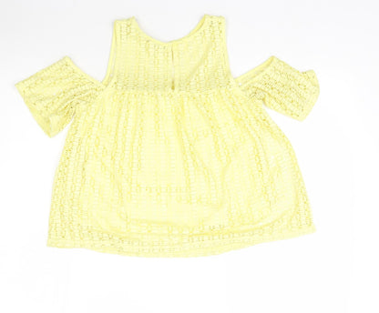 River Island Womens Yellow   Basic Blouse Size 8