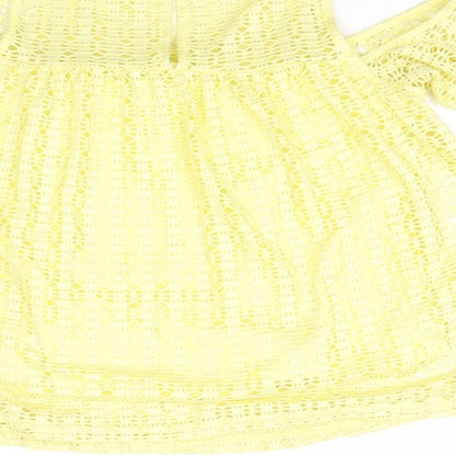 River Island Womens Yellow   Basic Blouse Size 8