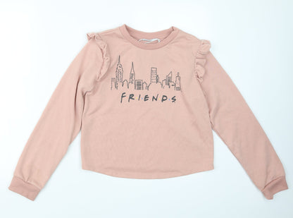 Preloved Friends Womens Pink   Pullover Jumper Size 8  - Friends - Front