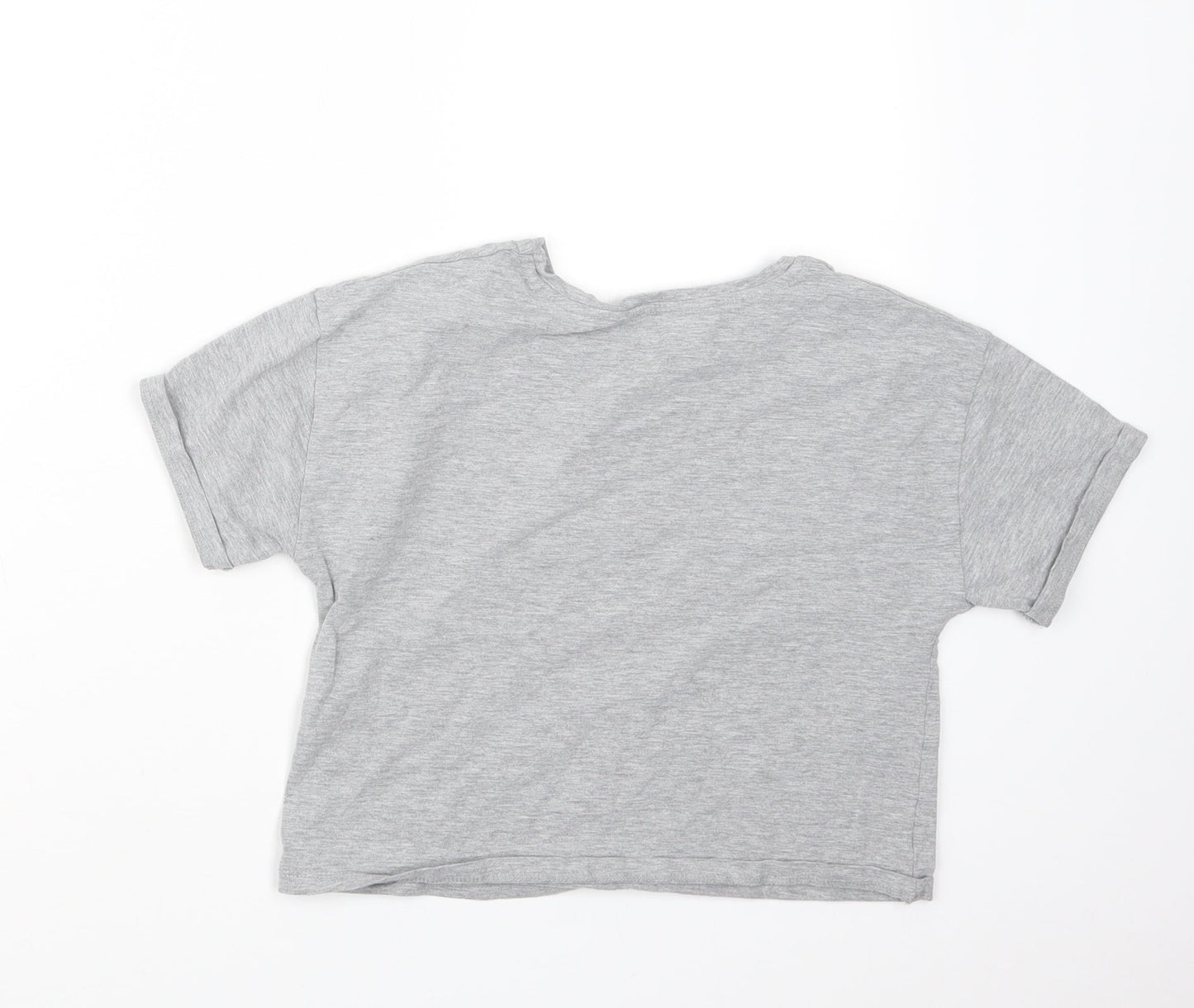 George Girls Grey   Basic T-Shirt Size 11-12 Years
