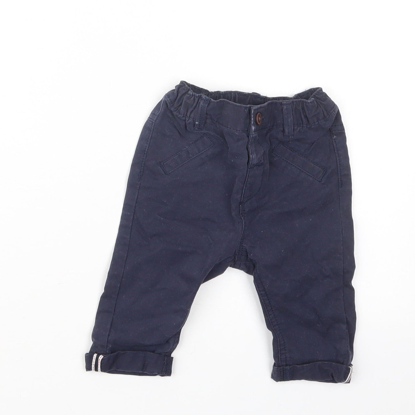 NEXT Boys Blue   Cargo Trousers Size 3-6 Months