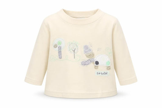 Early Days Boys Beige   Basic T-Shirt Size 0-3 Months