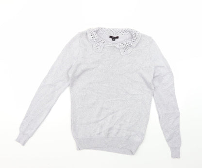 Therapy Womens Silver   Pullover Jumper Size 10