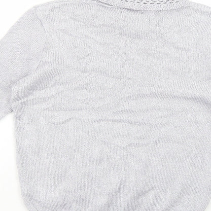 Therapy Womens Silver   Pullover Jumper Size 10