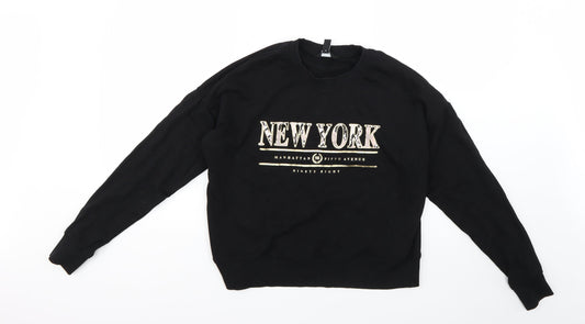 New Look Womens Black   Pullover Jumper Size 12