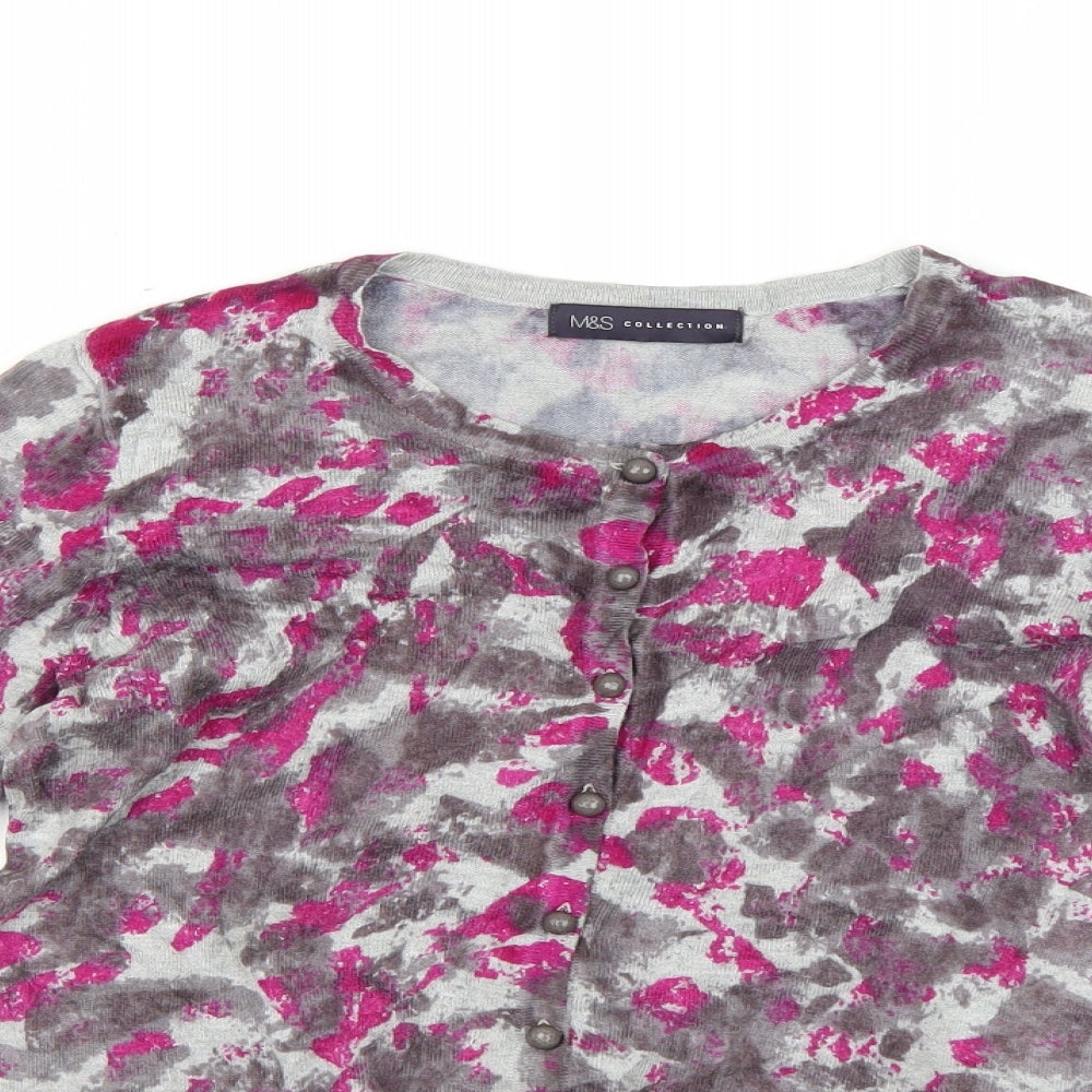 Marks and Spencer Womens Multicoloured Floral  Pullover Jumper Size 10