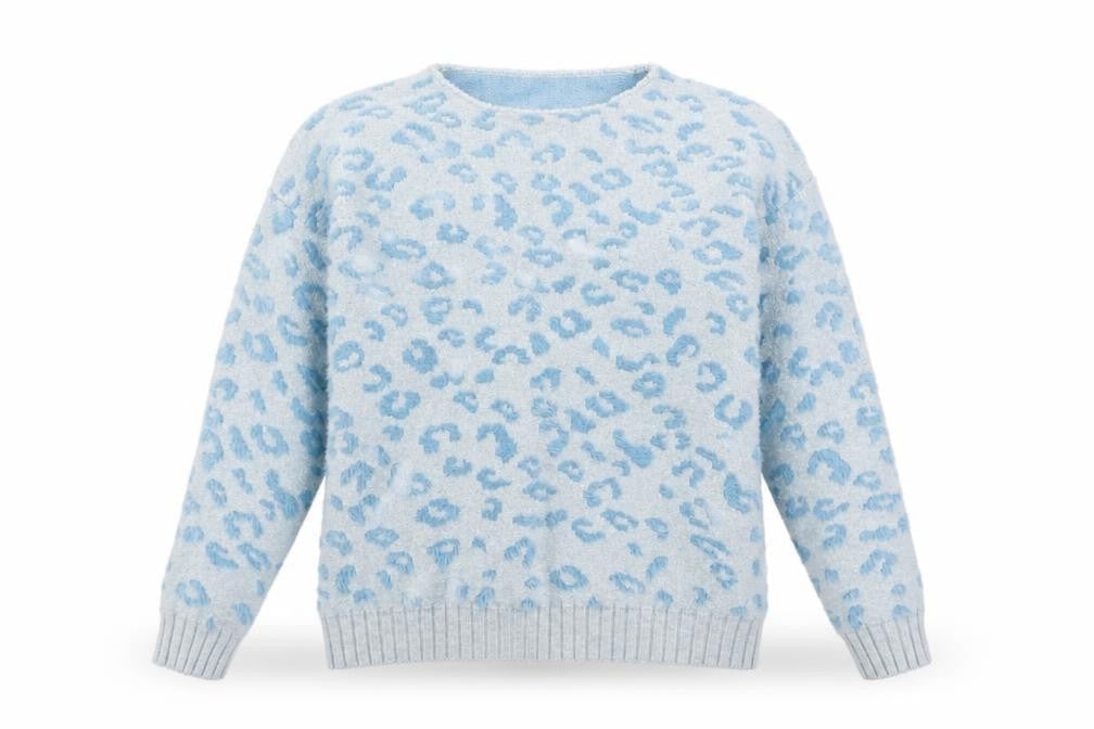 Preworn Womens Blue Geometric  Pullover Jumper Size S