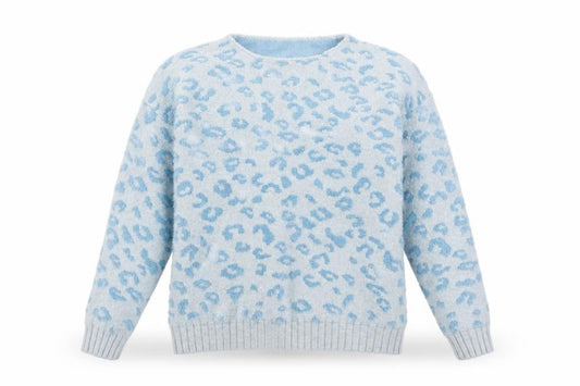 Preworn Womens Blue Geometric  Pullover Jumper Size S