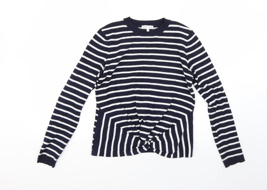 Warehouse Womens Multicoloured Striped  Pullover Jumper Size 10