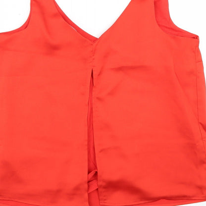 Next Womens Orange   Basic T-Shirt Size 10