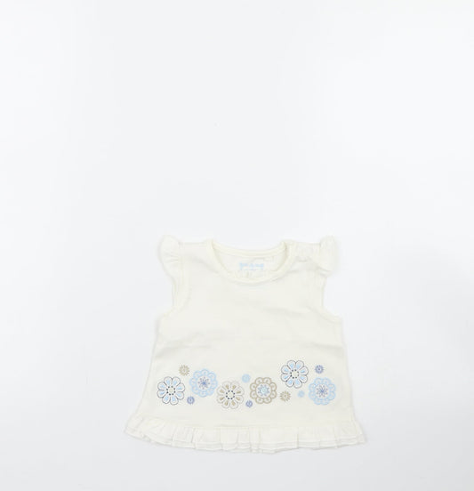 TU Girls White   Basic Blouse Size 0-3 Months
