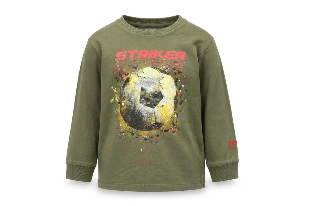 Next Boys Green   Basic T-Shirt Size 4 Years  - football