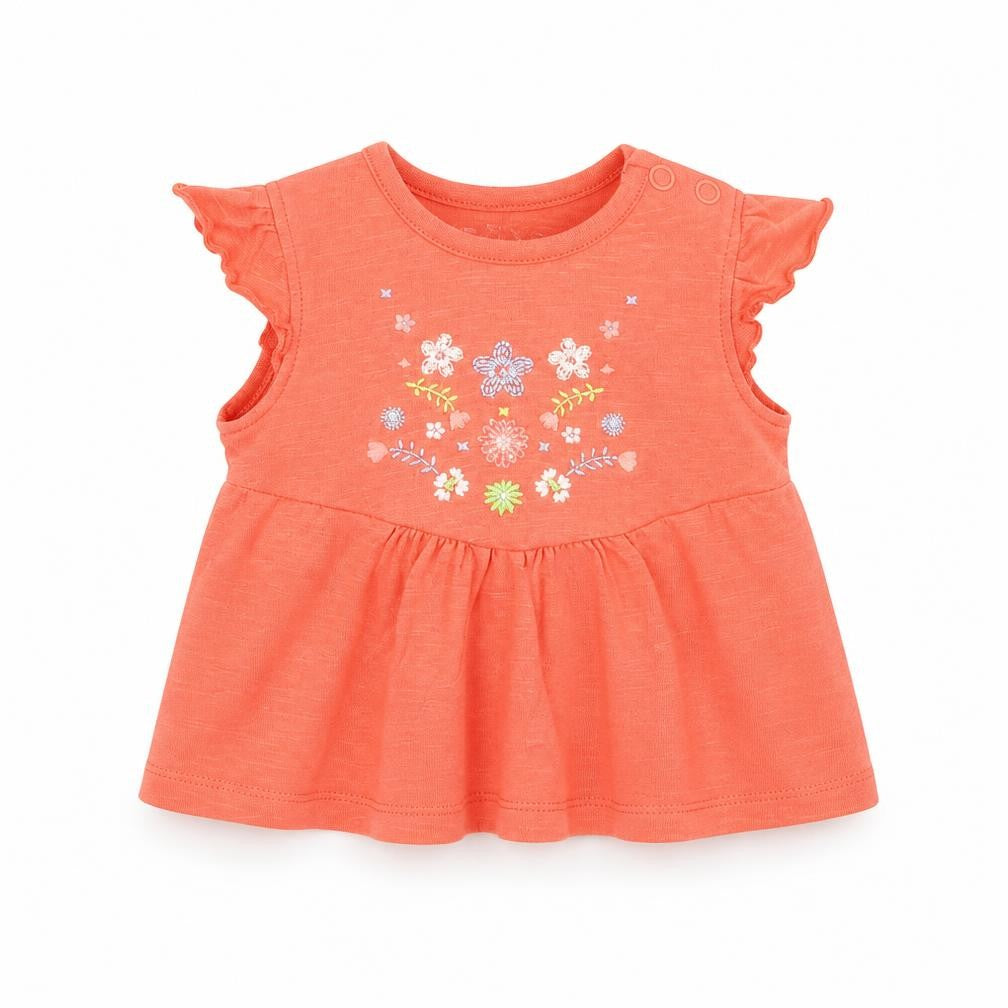 Nutmeg Girls Orange   Basic Blouse Size 0-3 Months