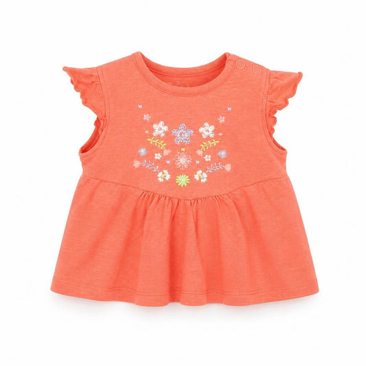 Nutmeg Girls Orange   Basic Blouse Size 0-3 Months
