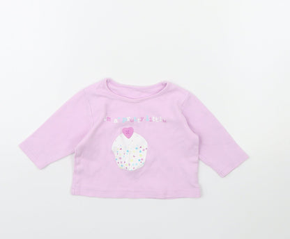 George Girls Purple   Basic Blouse Size 0-3 Months