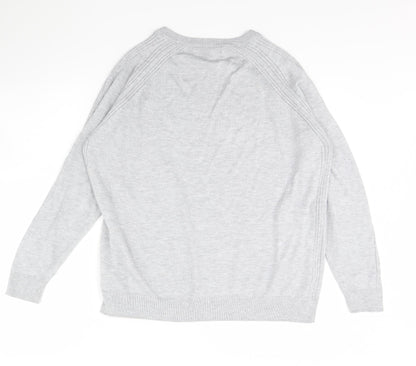 Next Womens Grey   Pullover Jumper Size L