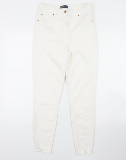 Papaya Womens White  Denim Skinny Jeans Size 10 L29 in
