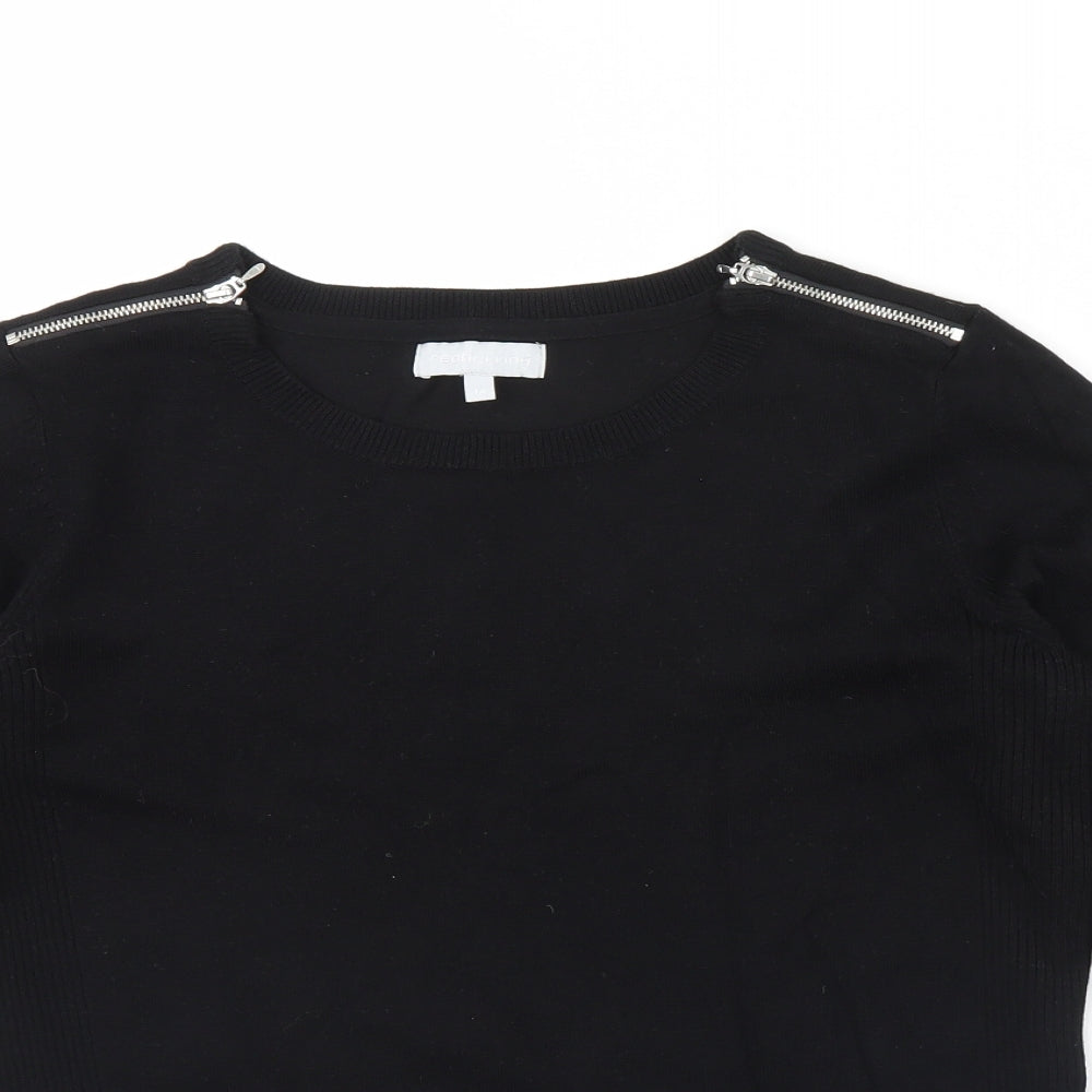 Redherring  Womens Black   Pullover Jumper Size 14